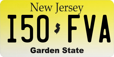 NJ license plate I50FVA
