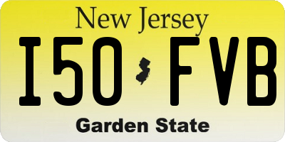 NJ license plate I50FVB