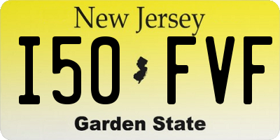 NJ license plate I50FVF