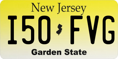 NJ license plate I50FVG