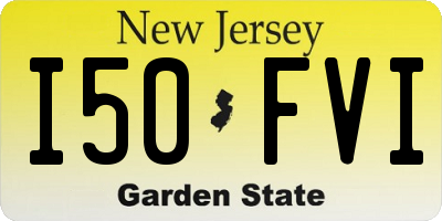 NJ license plate I50FVI