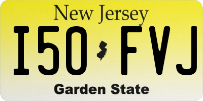 NJ license plate I50FVJ