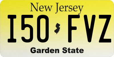 NJ license plate I50FVZ