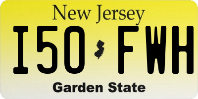 NJ license plate I50FWH