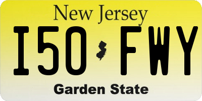NJ license plate I50FWY