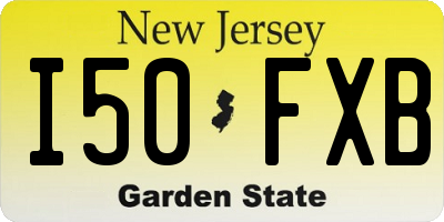 NJ license plate I50FXB