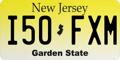 NJ license plate I50FXM