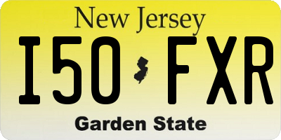 NJ license plate I50FXR