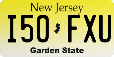 NJ license plate I50FXU
