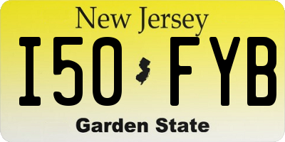 NJ license plate I50FYB