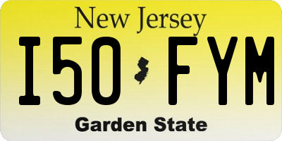 NJ license plate I50FYM