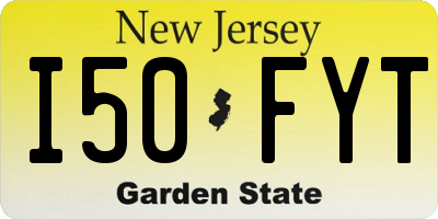 NJ license plate I50FYT