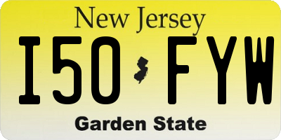 NJ license plate I50FYW