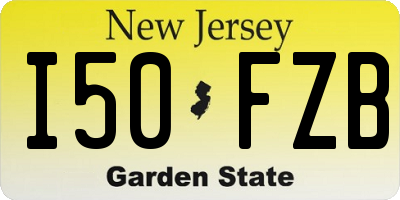 NJ license plate I50FZB