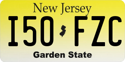 NJ license plate I50FZC