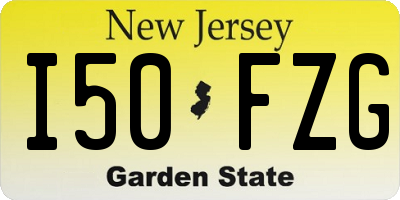 NJ license plate I50FZG