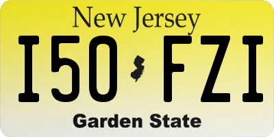 NJ license plate I50FZI