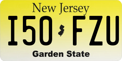 NJ license plate I50FZU