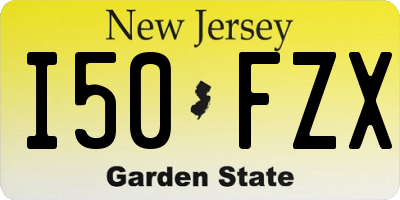 NJ license plate I50FZX