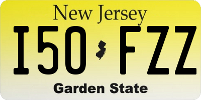 NJ license plate I50FZZ
