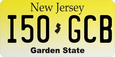 NJ license plate I50GCB