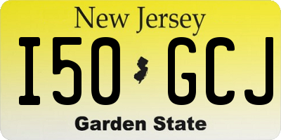 NJ license plate I50GCJ
