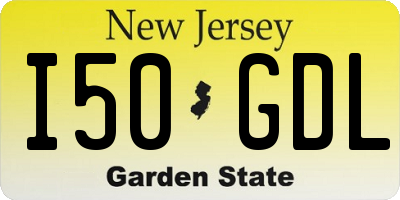 NJ license plate I50GDL