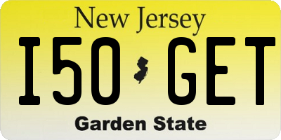 NJ license plate I50GET