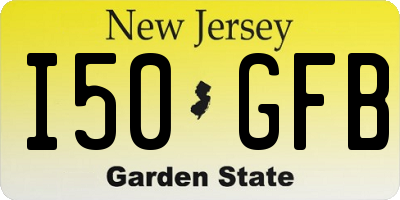 NJ license plate I50GFB