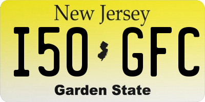 NJ license plate I50GFC