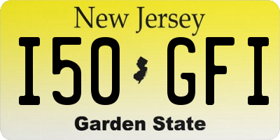 NJ license plate I50GFI