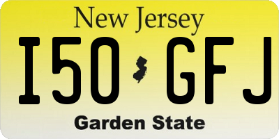 NJ license plate I50GFJ
