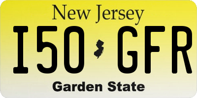 NJ license plate I50GFR