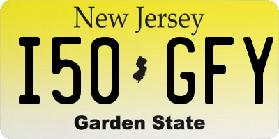 NJ license plate I50GFY