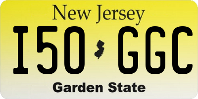 NJ license plate I50GGC