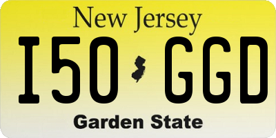 NJ license plate I50GGD