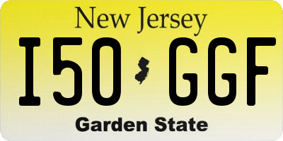 NJ license plate I50GGF