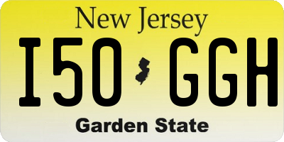 NJ license plate I50GGH