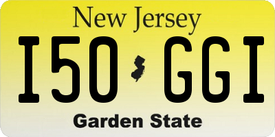NJ license plate I50GGI