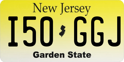 NJ license plate I50GGJ