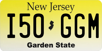 NJ license plate I50GGM