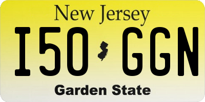 NJ license plate I50GGN