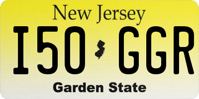 NJ license plate I50GGR
