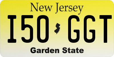 NJ license plate I50GGT