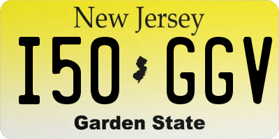NJ license plate I50GGV