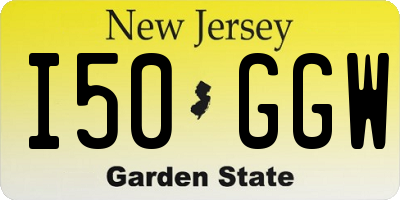 NJ license plate I50GGW