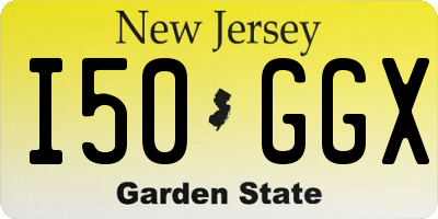NJ license plate I50GGX