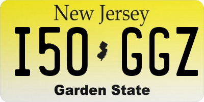 NJ license plate I50GGZ