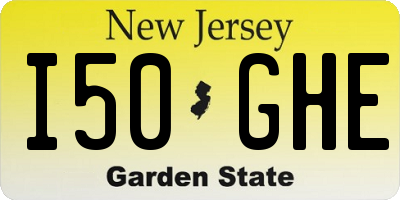 NJ license plate I50GHE
