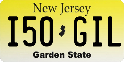 NJ license plate I50GIL